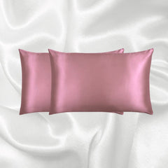 Glossed Satin Pillowcase Skin &amp; Hair care Dusty Pink